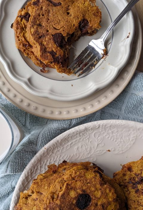 pumpkin cottage cheese pancakes