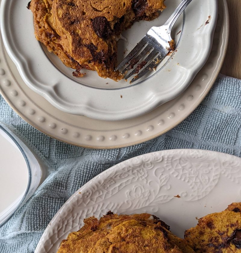 pumpkin cottage cheese pancakes